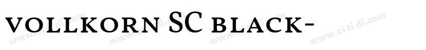 vollkorn SC black字体转换 vollkorn SC black字体转换
